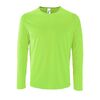 Футболка с длинным рукавом Sporty LSL Men неоново-зеленая, размер 3XL