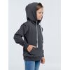 Толстовка с капюшоном детская Kirenga Kids, темно-серая (графит), 12 лет