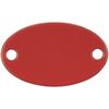 Шильдик металлический Alfa Oval, красный