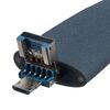 Флешка Pebble Universal, USB 3.0, серо-синяя, 32 Гб