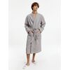 Халат вафельный Kimono, светло-серый, размер M/L