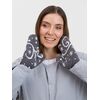 Варежки Adventino, темно-серый с молочным, размер S/M