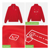 Толстовка на молнии унисекс Флоу (Flow), красная, размер 3XL/4XL