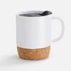 Кружка с пробковой подставкой Corky Walk, белая
