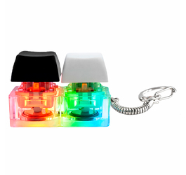 Брелок KeyDuo с LED подсветкой (фонарик), чёрно-белый