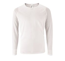 Футболка с длинным рукавом Sporty LSL Men белая, размер 3XL