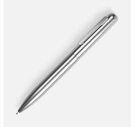 Ручка шариковая Scribo, серо-стальная