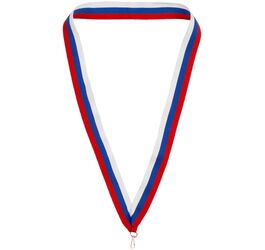 Лента с карабином Champ, триколор