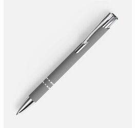 Ручка шариковая Keskus Soft Touch, серая