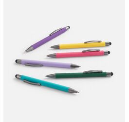 Ручка шариковая Atento Soft Touch со стилусом на заказ