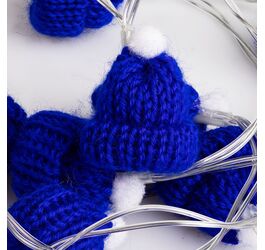 Гирлянда Cosy Poms, синяя