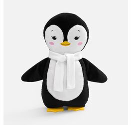 Мягкая игрушка Beastie Toys, пингвиненок с белым шарфом