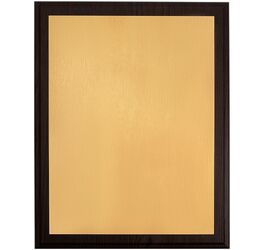 Плакетка Plaque XL, венге с золотистой пластиной