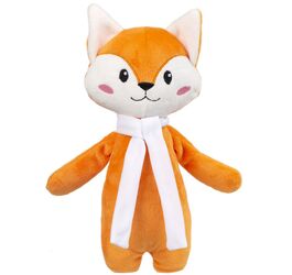 Мягкая игрушка Beastie Toys, лисенок с белым шарфом
