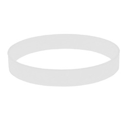Браслет силиконовый FEST; 20 x 1,2 x 0,2 см; белый; силикон