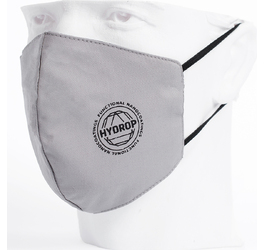Бесклапанная фильтрующая маска RESPIRATOR 800 HYDROP серая с логотипом в фирменном пакете