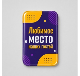 Объемный стикер из эпоксидной смолы на дверь вертикальный