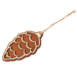 Деревянная подвеска на елку «Cedar»