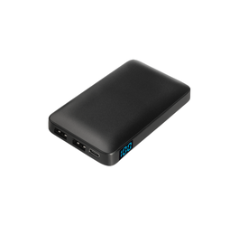 Внешний аккумулятор с цветной подсветкой Анкор Макс (Ancor Max) 5000 mAh, черный