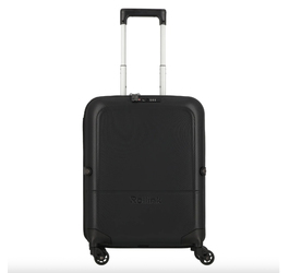 Чемодан складной Rollink FLEX LIGHT 55x40x20 см, 4 колеса, черный