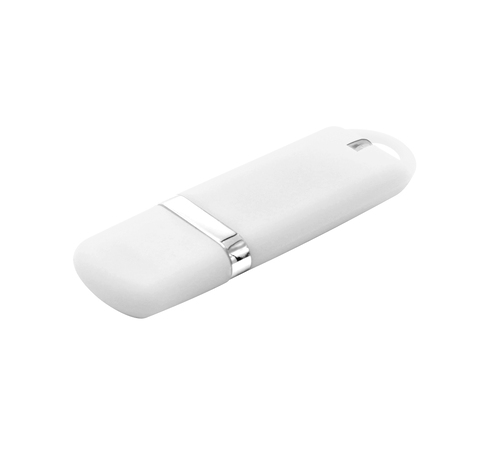 Флешка Shape с покрытием Софт Тач 16 GB, белая