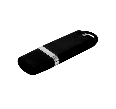 Флешка Shape с покрытием Софт Тач, 16 Гб, черная