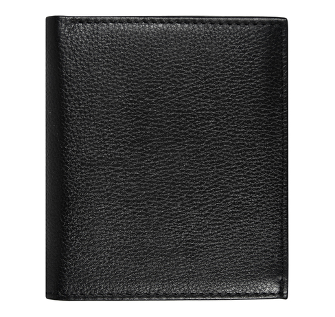 Кошелек с картхолдером Leather Plain, чёрный