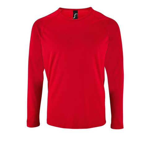 Футболка с длинным рукавом Sporty LSL Men красная, размер 3XL
