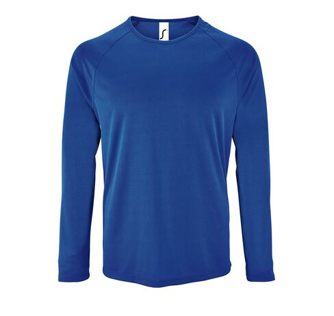 Футболка с длинным рукавом Sporty LSL Men ярко-синяя, размер 3XL