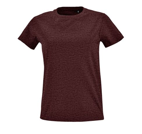 Футболка женская Imperial Fit Women бордовый меланж, размер L