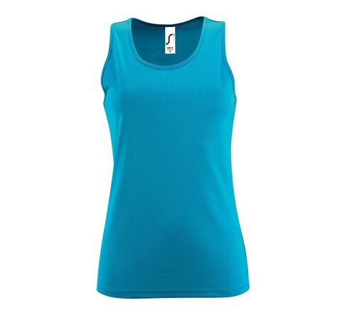 Майка женская Sporty TT Women ярко-бирюзовая, размер L