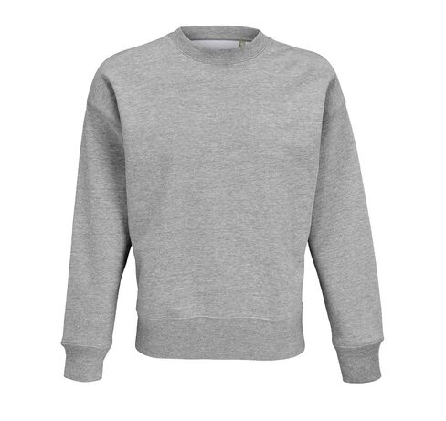 Свитшот унисекс Authentic, серый меланж, размер 3XL