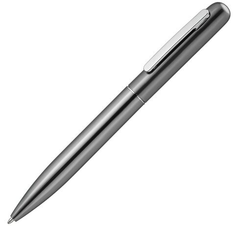 Ручка шариковая Scribo, серо-стальная
