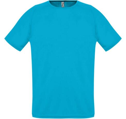 Футболка унисекс Sporty 140 бирюзовая, размер 3XL