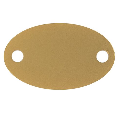 Шильдик металлический Alfa Oval, золотистый