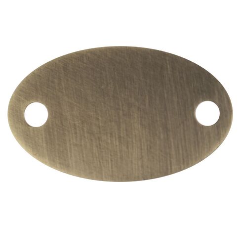 Шильдик металлический Alfa Oval, бронзовый
