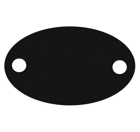 Шильдик металлический Alfa Oval, черный