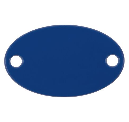 Шильдик металлический Alfa Oval, синий
