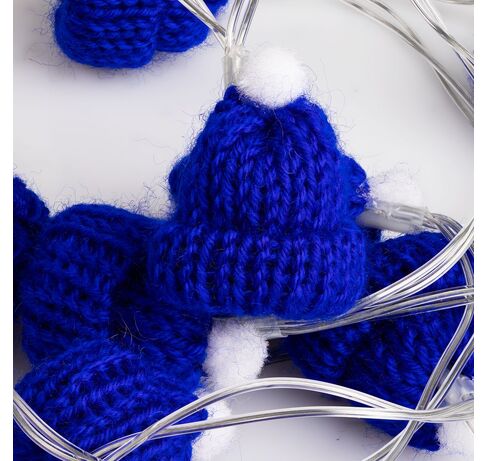 Гирлянда Cosy Poms, синяя