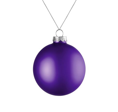 Елочный шар Finery Matt, 8 см, матовый фиолетовый