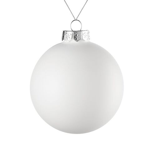 Оформительский шар Finery, 10 см, матовый белый