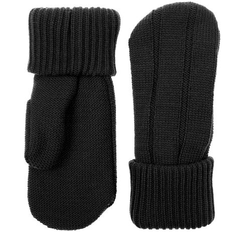 Варежки Knit Beat, черные, размер S/M