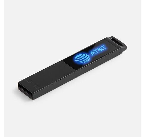 Флешка markBright Black с синей подсветкой, 32 Гб