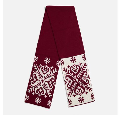 Шарф Wintertude M, красный с белым