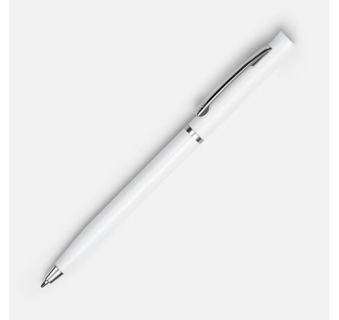 Ручка шариковая Euro Chrome, белая