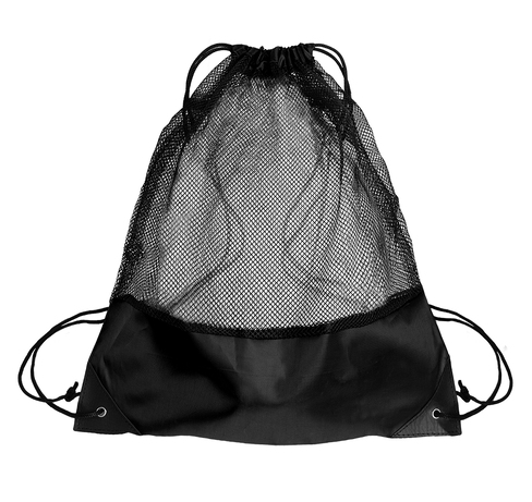 Рюкзак мешок с укреплёнными уголками Mesh, чёрный, 35*41 см, полиэстер 210D