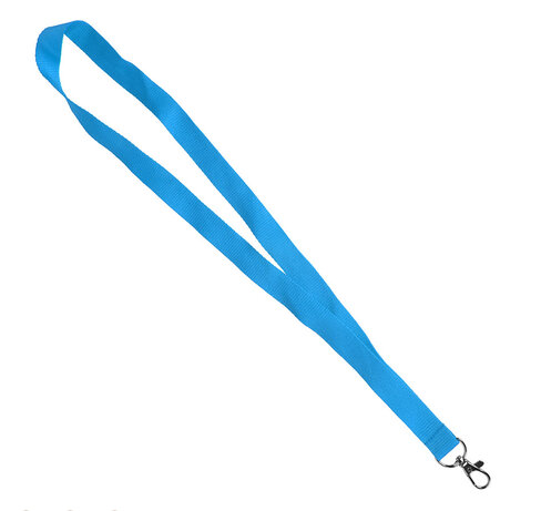 Ланъярд NECK, голубой, полиэстер, 2х50 см