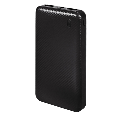 Универсальный аккумулятор Rib 10 (10000 мАч), черный, 13,5х6.8х1,5 см