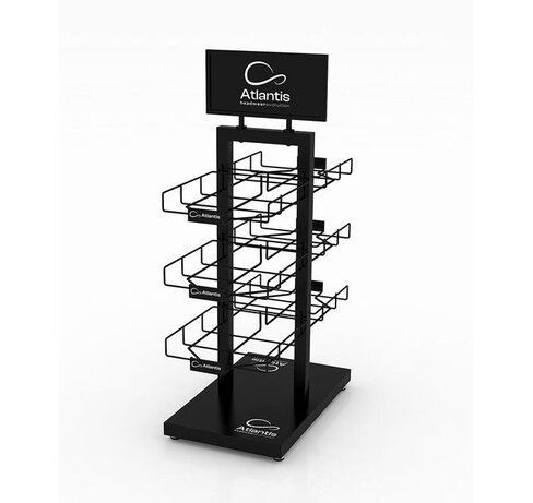 Стойка настольная_ATLANTIS BLACK RETAIL DOUBLE SIDE DISPLAY