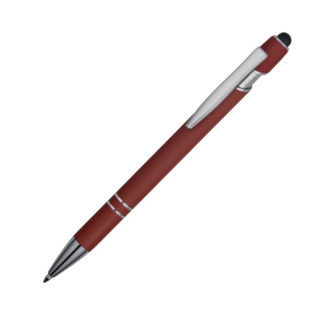 Ручка-стилус металлическая шариковая «Sway» soft-touch